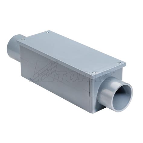 2 pvc c type conduit bodies with junction boxes|2 in. Conduit Body Type C .